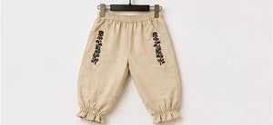 Ivory Embroidered Girls Co-ord Set | Premium Kidswear by Amoura Kids