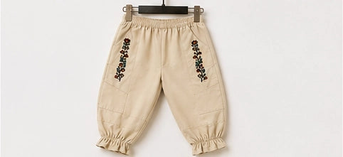 Ivory Embroidered Girls Co-ord Set | Premium Kidswear by Amoura Kids