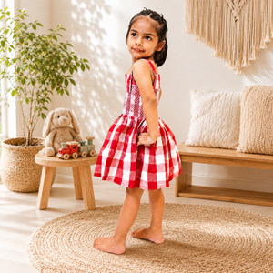 Cherry Picnic Dress | Premium Kidswear by Amoura Kids