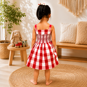 Cherry Picnic Dress | Premium Kidswear by Amoura Kids