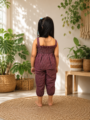 Berry Check Adventure Set | Premium Kidswear by Amoura Kids