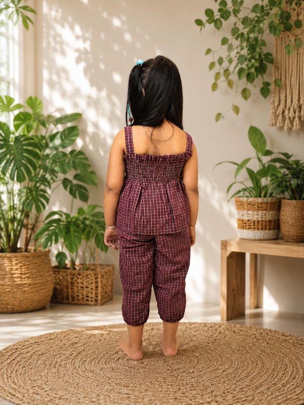 Berry Check Adventure Set | Premium Kidswear by Amoura Kids