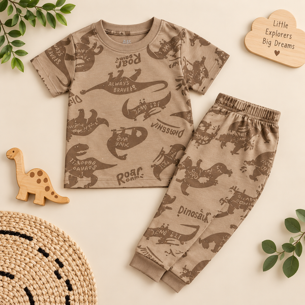 Dinosaur Co-ord Set for Boys | Kidswear by Amoura Kids