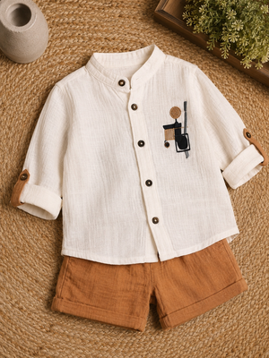 Peachy Playtime Set | Premium Kidswear by Amoura Kids