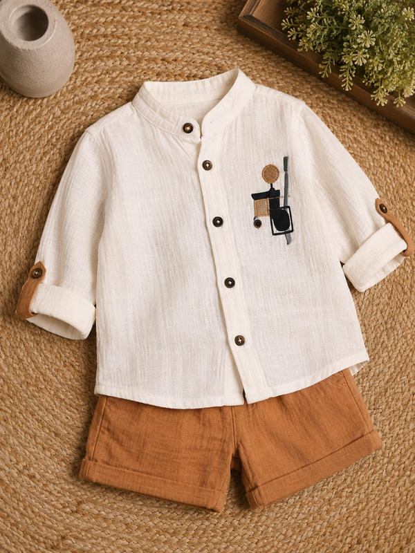 Peachy Playtime Set | Premium Kidswear by Amoura Kids