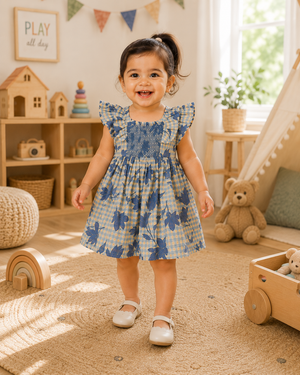 Bluebell Breeze Dress | Premium Kidswear by Amoura Kids