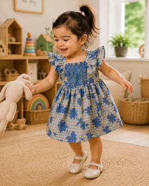 Bluebell Breeze Dress | Premium Kidswear by Amoura Kids