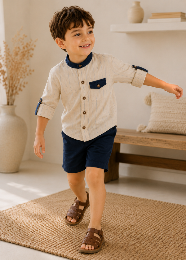 Navy Harbor Gentleman Set | Premium Kidswear by Amoura Kids