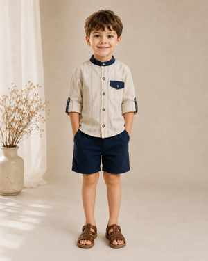 Navy Harbor Gentleman Set | Premium Kidswear by Amoura Kids