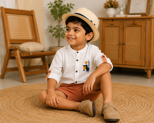 Peachy Playtime Set | Premium Kidswear by Amoura Kids
