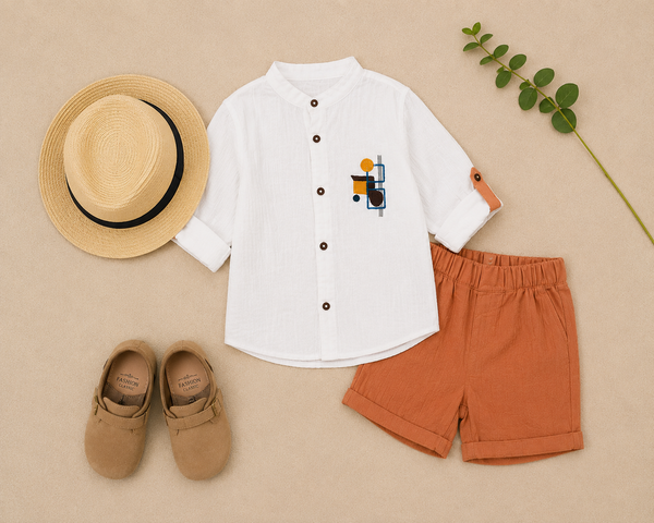 Peachy Playtime Set | Premium Kidswear by Amoura Kids