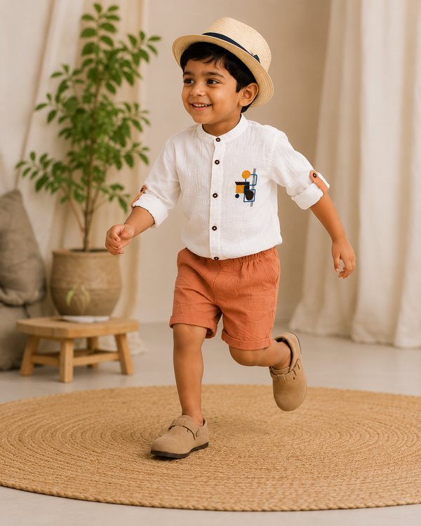 Peachy Playtime Set | Premium Kidswear by Amoura Kids