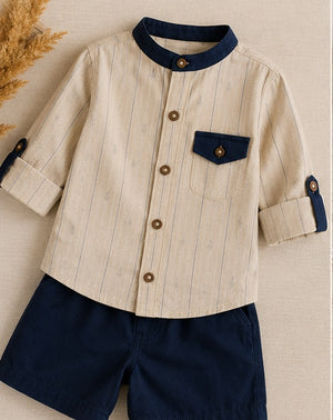Navy Harbor Gentleman Set | Premium Kidswear by Amoura Kids