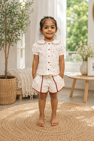 Ruby Sprinkle Charm Set | Premium Kidswear by Amoura Kids