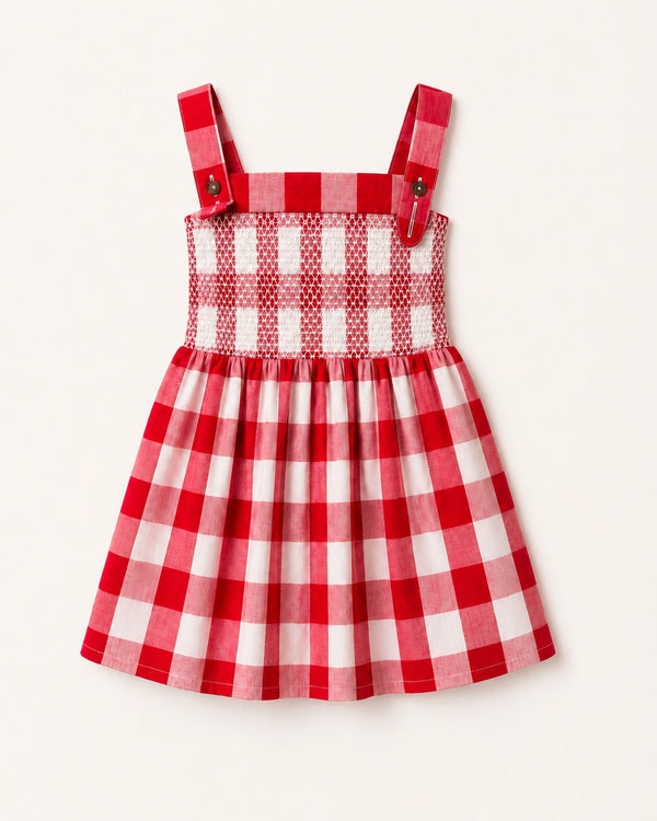 Cherry Picnic Dress | Premium Kidswear by Amoura Kids